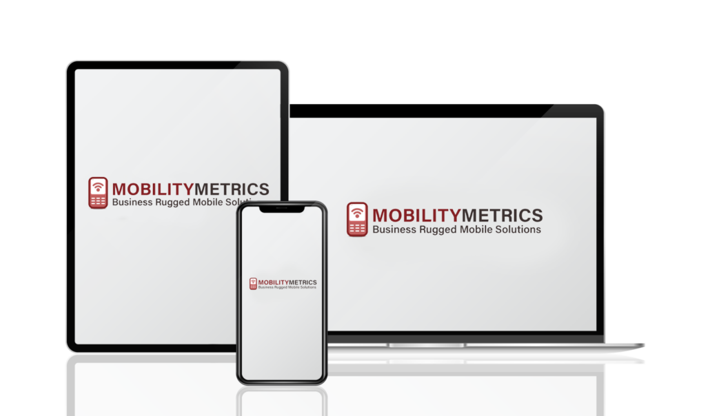 Multiple devices displaying the MobilityMetrics logo